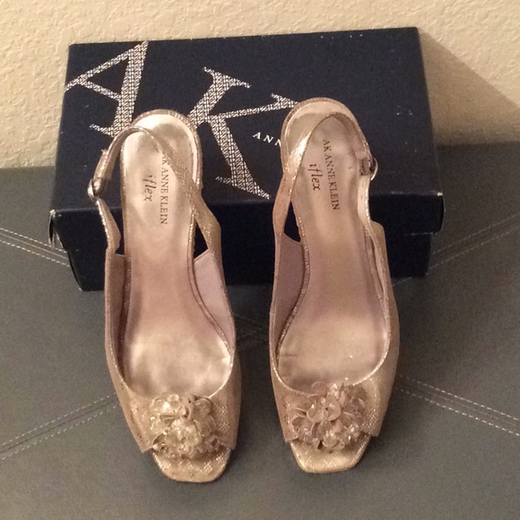 anne klein metallic shoes